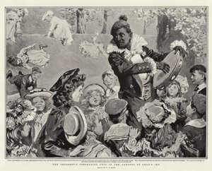 La fête du couronnement des enfants dans les jardins de Gray